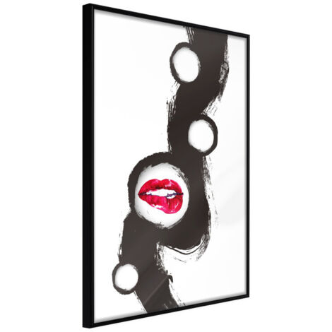Affiche Murale Encadrée "Passion" 21 x 30 cm Noir
