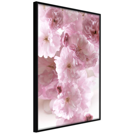 Affiche Murale Encadrée "Path Paved with Flowers" 21 x 30 cm Noir