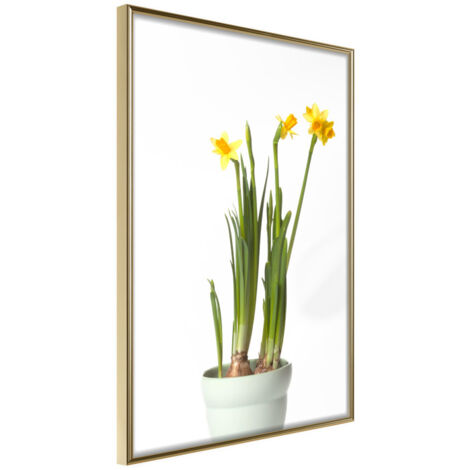Affiche Murale Encadrée "Piece of Nature IV" 21 x 30 cm Or