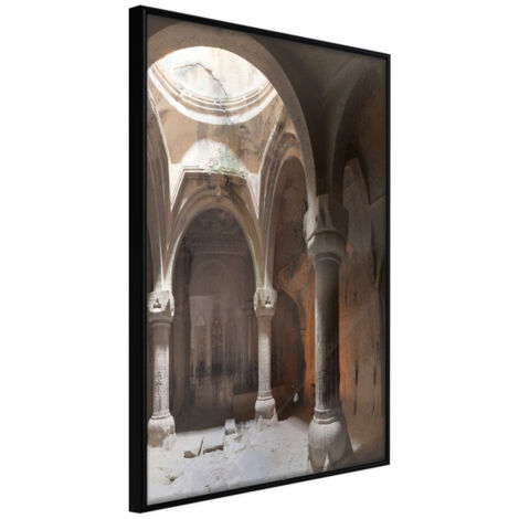 Affiche Murale Encadrée "Place of Peace" 21 x 30 cm Noir