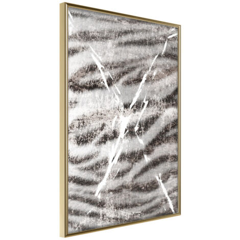 Affiche Murale Encadrée "Predator Skin" 30 x 42 cm Or