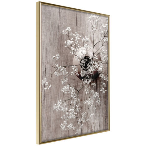 Affiche Murale Encadrée "Reminiscence of Spring" 21 x 30 cm Or