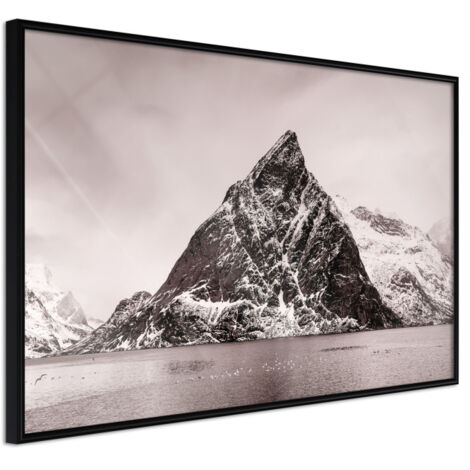 Affiche Murale Encadrée "Stark Landscape" 45 x 30 cm Noir