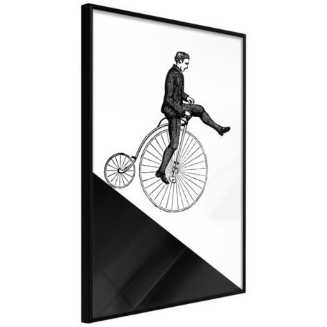 Affiche Murale Encadrée "Stuntman" 30 x 42 cm Noir