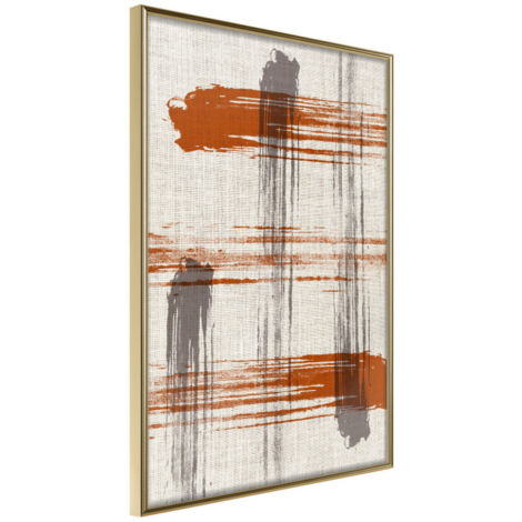 Affiche Murale Encadrée "This Is Not a Tic-Tac-Toe" 21 x 30 cm Or