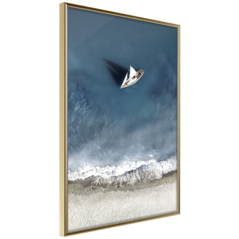 Affiche Murale Encadrée "To The Shore" 21 x 30 cm Or