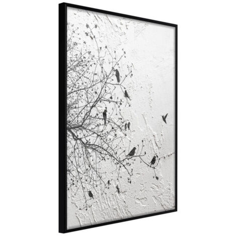 Affiche Murale Encadrée "Twitter I" 21 x 30 cm Noir