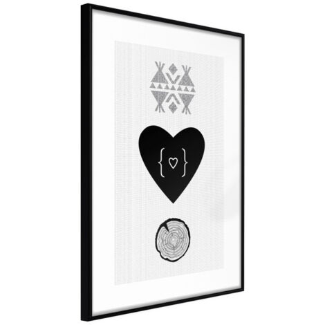 Affiche Murale Encadrée "Unity" 30 x 42 cm Noir