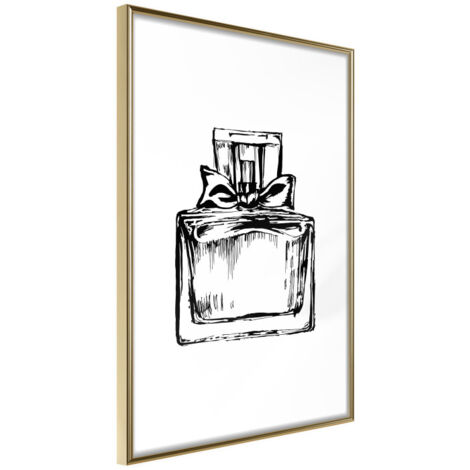 Affiche Murale Encadrée "Vial" 21 x 30 cm Or