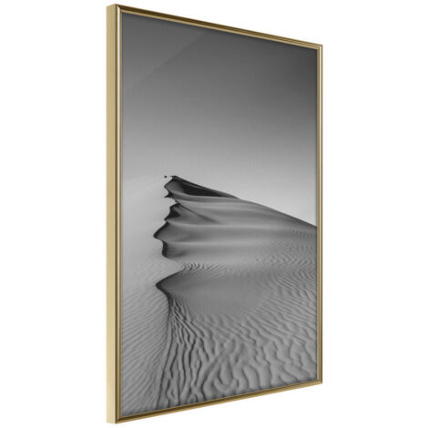 Affiche Murale Encadrée "Wave of Sand" 21 x 30 cm Or