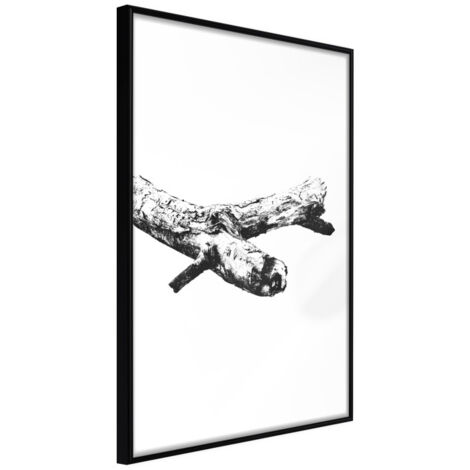 Affiche Murale Encadrée "Where is the Other End" 21 x 30 cm Noir