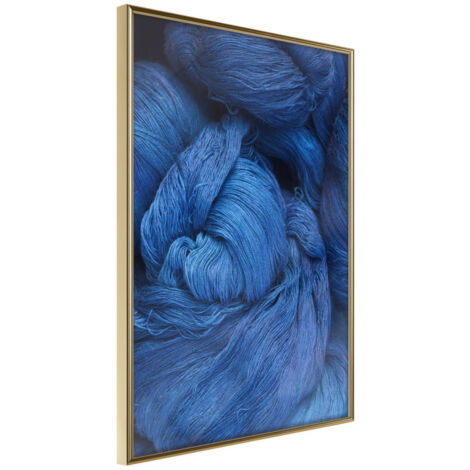 Affiche Murale Encadrée "Yarn" 30 x 42 cm Or