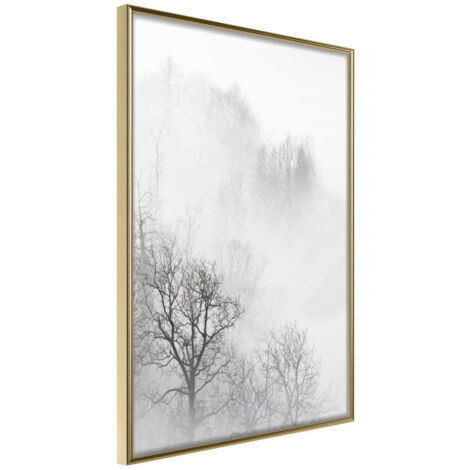 Affiche Murale Encadrée "Zero Visibility" 21 x 30 cm Or