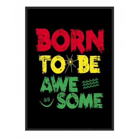 AFFICHE PHOTO ENCADRÉE A4 cm Awesome PD278