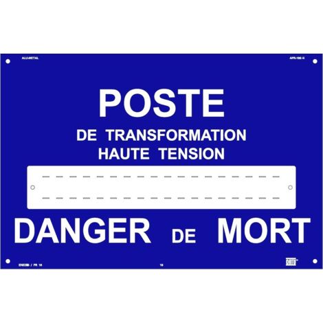 affiche - poste de transformation haute tension - catu apr-108-4