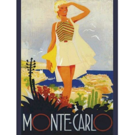Affiche rectangulaire Monaco
