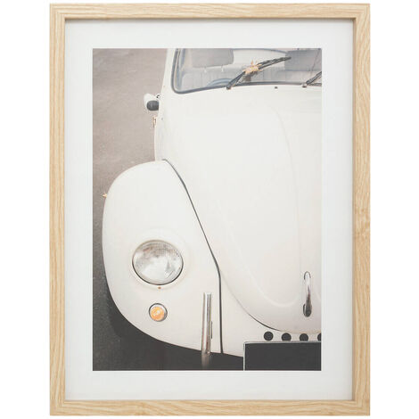 Affiche rétro de voiture avec cadre VIVIEN, 30 x 40 cm