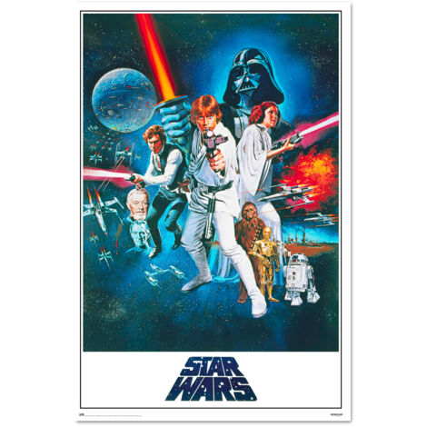 Affiche star wars classic la guerra de las galaxias