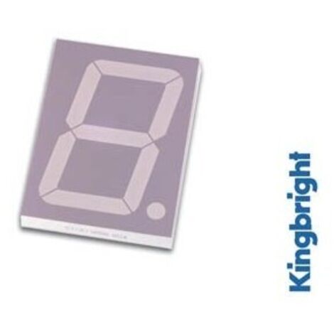 Afficheur 7 segments 57mm cathode commune - jaune