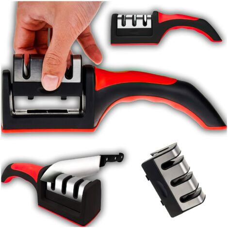 AFFILA COLTELLI COLTELLO FORBICI COMPATTO TRIFASE 3 IN 1 WHEATSTONE