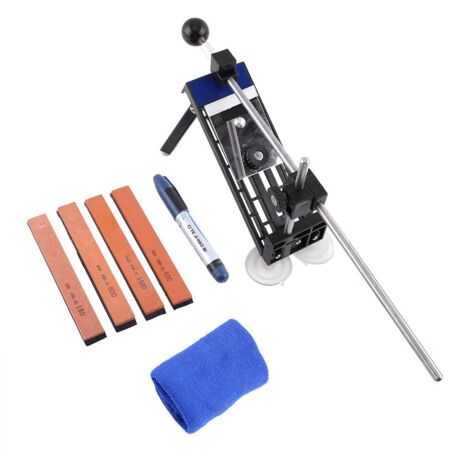 Affilacoltelli da cucina professionale ad angolo fisso con 4 pietre