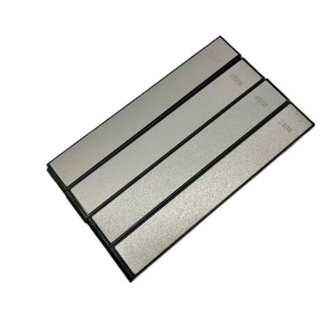Affilacoltelli diamantato con 4 pietre ad angolo fisso, grane 240, 400, 1000, 2000