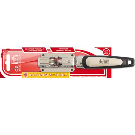 AFFILACOLTELLI INOX PROFESSIONAL CONTATI SET 5 PEZZI - DE LUCA COLTELLERIE