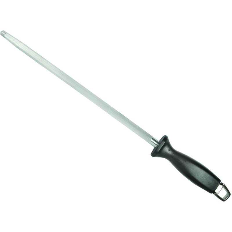 Image of De Luca - Affila coltelli acciaino tondo cromizzato professionale - cm.30, art.449-30