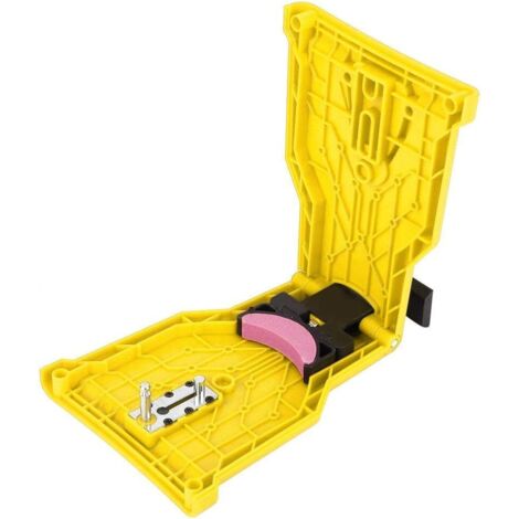 Affilatrice elettrica per motosega di alta qualità, affilatrice portatile per lame di motosega, kit per affilare i denti della motosega, smerigliatrice universale per pietra per affilare (giallo)