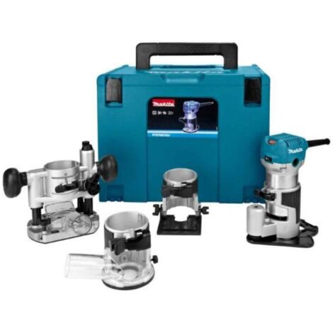 Affilatrice Frese 710W MAKITA 8mm - 4 basi diverse + valigetta Makpac - RT0702CX3J