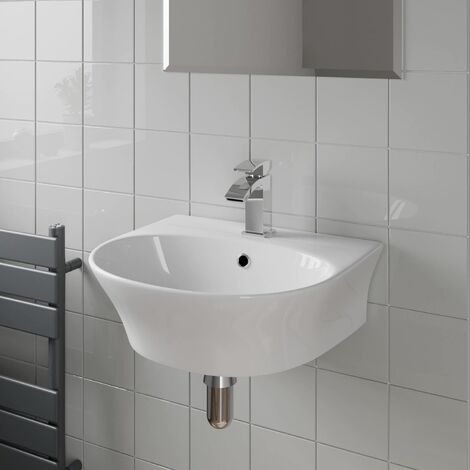 Affine Wall Hung Basin Gloss White - 455 x 405mm