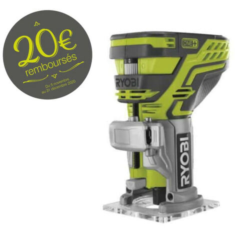 Affleureuse à bois RYOBI 18 V OnePlus sans batterie ni chargeur R18TR-0