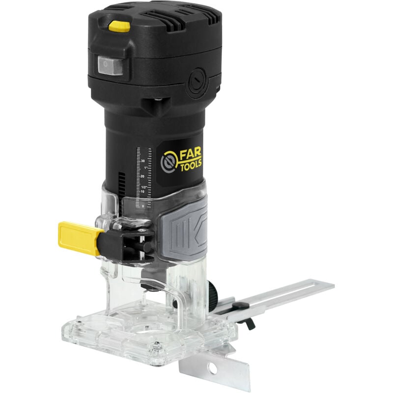 Fartools - Affleureuse 850W, mandrin de diamètre 6/8mm.