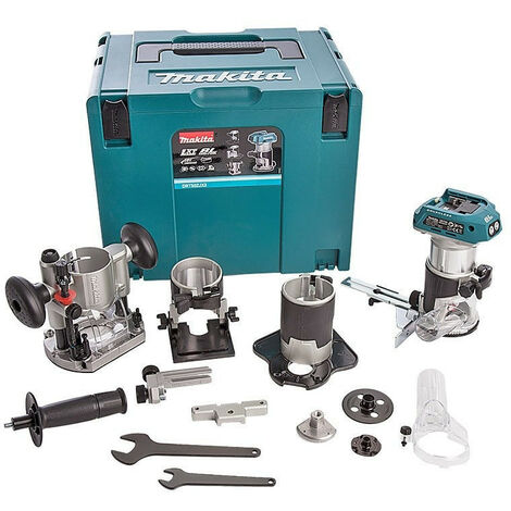 Affleureuse sans fil 18V Li-Ion BL (Machine seule) avec accessoires dans MAKPAC - MAKITA DRT50ZJX3