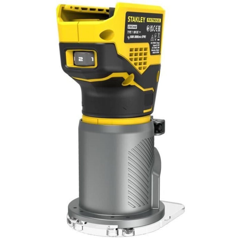 Stanley - fatmax V20 Affleureuse Brushless 18V - SFMCW400B-XJ - Livrée Sans Batterie