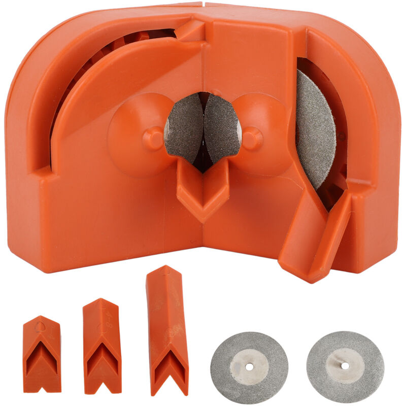 Affteur de forets en plastique Orange, efficace et polyvalent, affteur de forets électriques pour acier trempé, carbure de torsion cobalt