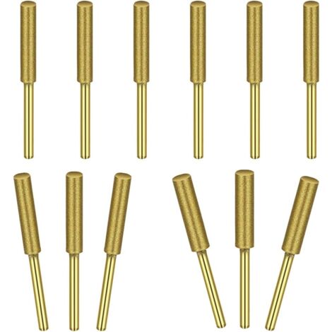 Affûtage Chaîne Tronçonneuse 12 Piezas Lime Chaine Tronconneuse Dure Plus Longtemps Taille Assortie 5/32" 3/16" 7/32" pour Affûter Les Lames de Tronçonneuse Rapidement et Facilement