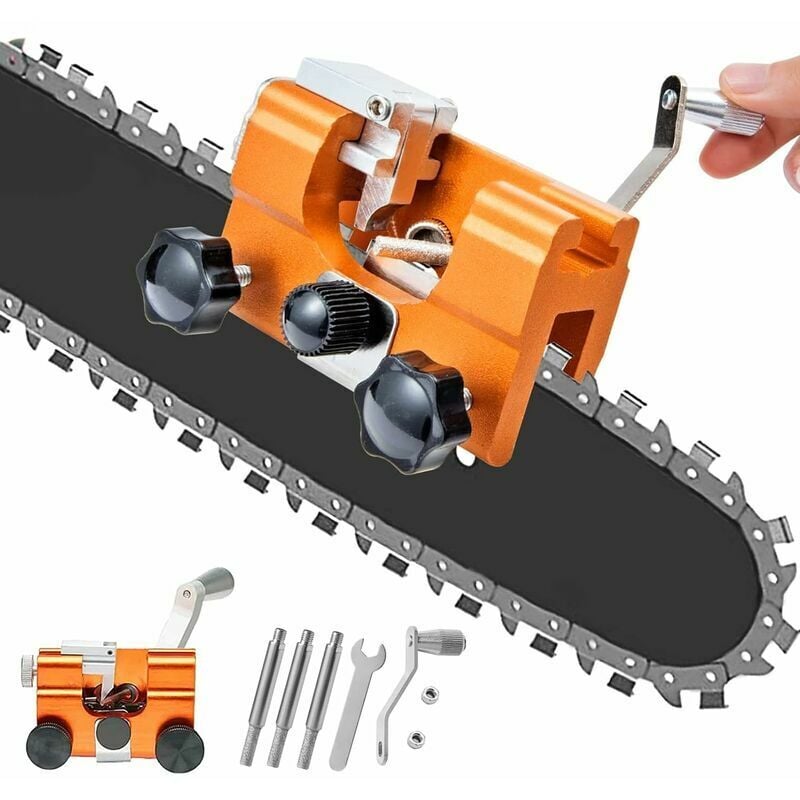 Fei Yu - Affûteur de chaîne manuel, affûteur de chaîne de scie à chaîne, lime à chaîne de tronçonneuse, affûteur de chaîne manuel, affûtage de clip