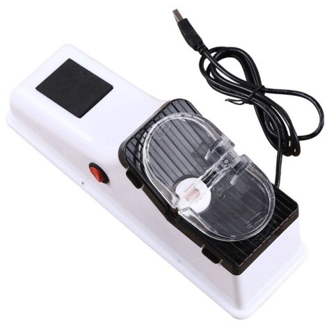 Affûteur de couteaux électrique réglable B pour couteaux de cuisine, couteaux utilitaires et ciseaux (blanc)