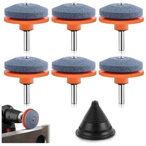 Affûteur de lames de gazon - Affûteur de grattoirs à gazon - Kit de 6 pièces - pour lames de grattoirs à gazon - Convient à tous les outils de jardinage