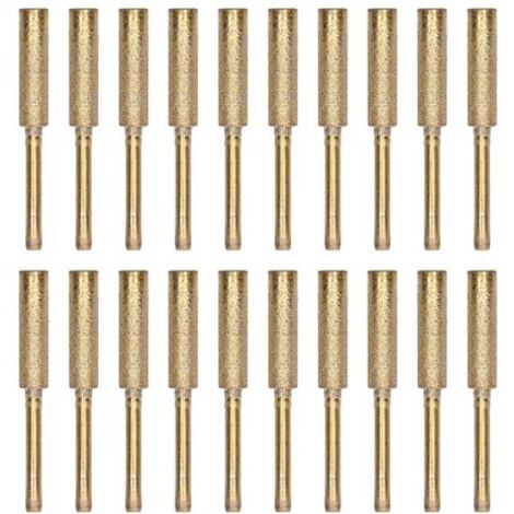 Affûteur de tronçonneuse, tête de meulage, lime rotative, ensemble d'outils d'affûtage, KitGold 5.5mm, 20 pièces