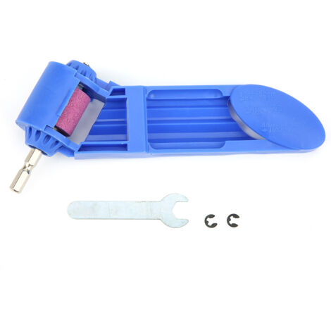 Affûteuse à forets électrique portable - Affûteuse pour mèches droites avec mandrin - Outil de précision bleu
