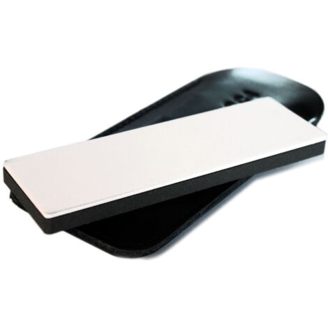 Affûteuse céramique 3,2 x 10 cm – Étui cuir – Pour affûtage précis des couteaux – Aiguiseur professionnel