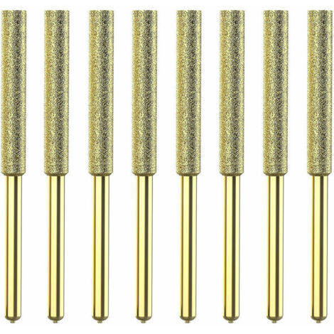 Affûteuse de chaîne pour tronçonneuse Meule d'affûtage diamantée plaquée titane, lime à scie électrique haute dureté, c