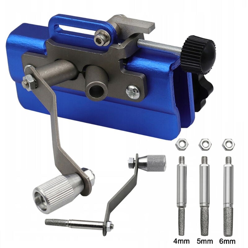 Affilacatena Rosfix per motosega a scoppio con manovella