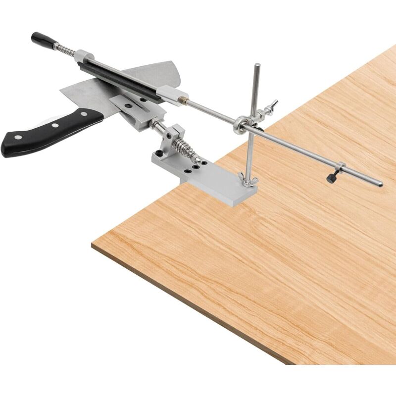 Affûteuse de couteau professionnelle affûteuse de couteau avec 6 pierres à aiguiser avec système de taille-crayon à dégagement rapide pour outil de