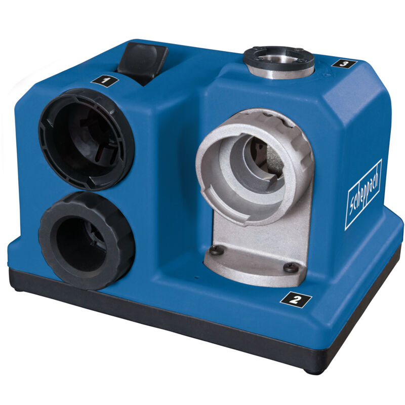 Scheppach Affûteuse de forets DBS800 - Puissance 80W - Pierre à aiguiser diamantée longue durée - Forets HSS 3 - 13 mm