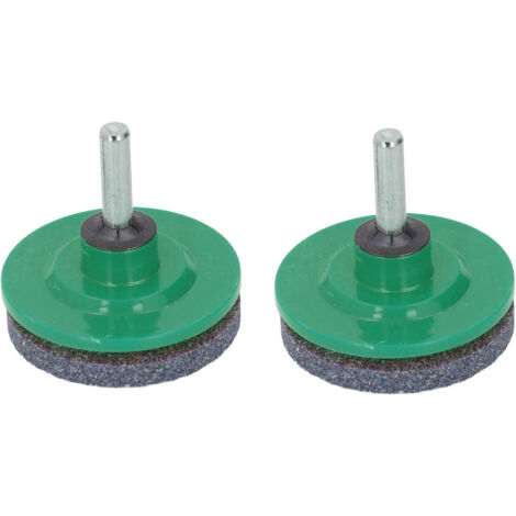 Affûteuse de Lames de Tondeuse 2 Pièces Acier Inoxydable ABS Vert