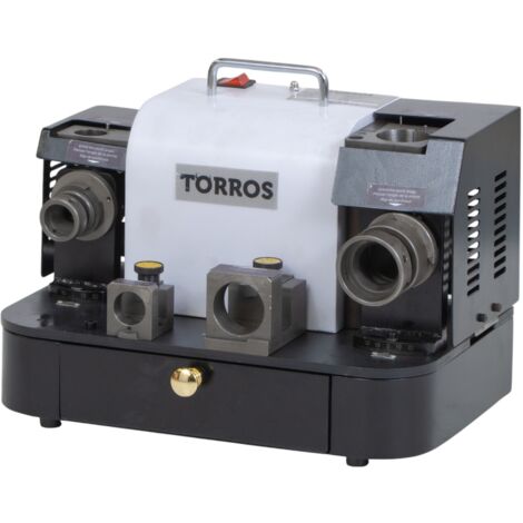 Affûteuse de mèches professionnelle de 3 à 30 mm 4000 rpm 0,3 kW 230V y compris 12 pinces ER20 et 14 pinces ER40 Torros AM30PRO