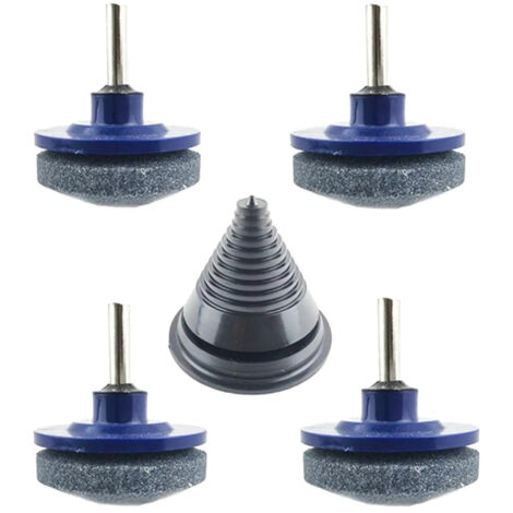 Affûteuse rotative avec lame de tondeuse pour jardin, lot de 4